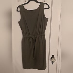 Calvin Klein Charcoal Sleeveless Midi Dress